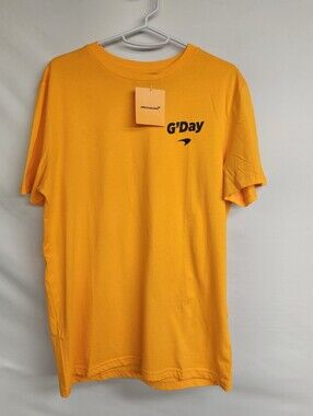 Mclaren Racing G'Day Shirt Orange Men’s Medium NWT